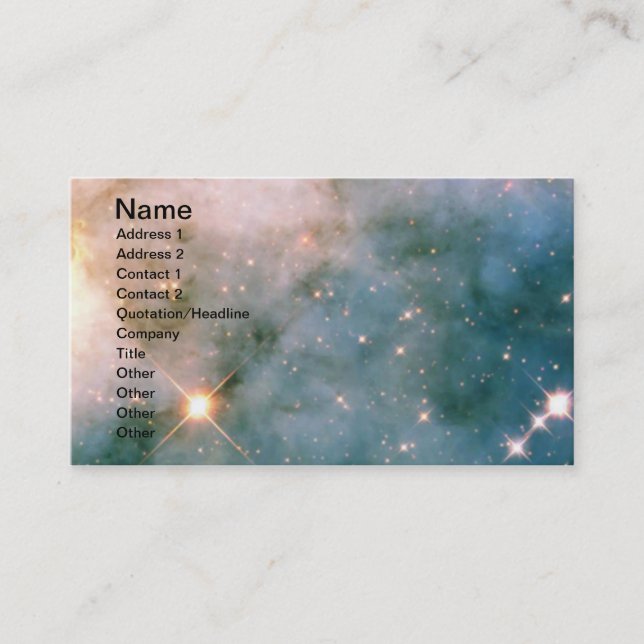 Luminous Carina Nebula Business Card (Front)