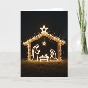 Luminous Christmas Scene Card