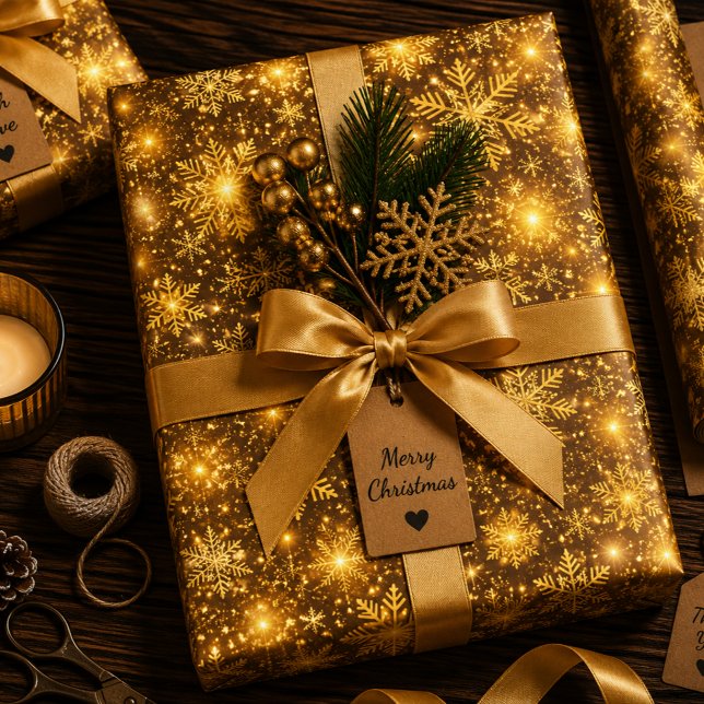 Luminous Christmas Waltz Wrapping Paper Sheet (Creator Uploaded)