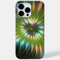 Luminous Colourful Fantasy Flower Fractal Art