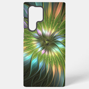 Luminous Colourful Fantasy Flower Fractal Art Samsung Galaxy Case