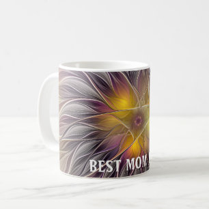 Luminous Colourful Flower Abstract Fractal Best Mu Coffee Mug