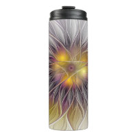 Luminous Colourful Flower, Abstract Modern Fractal