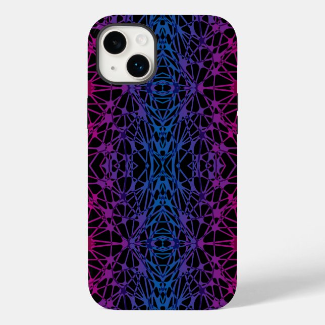 Luminous Cross Lines 01 x4 bw Black BG Case-Mate iPhone Case (Back)