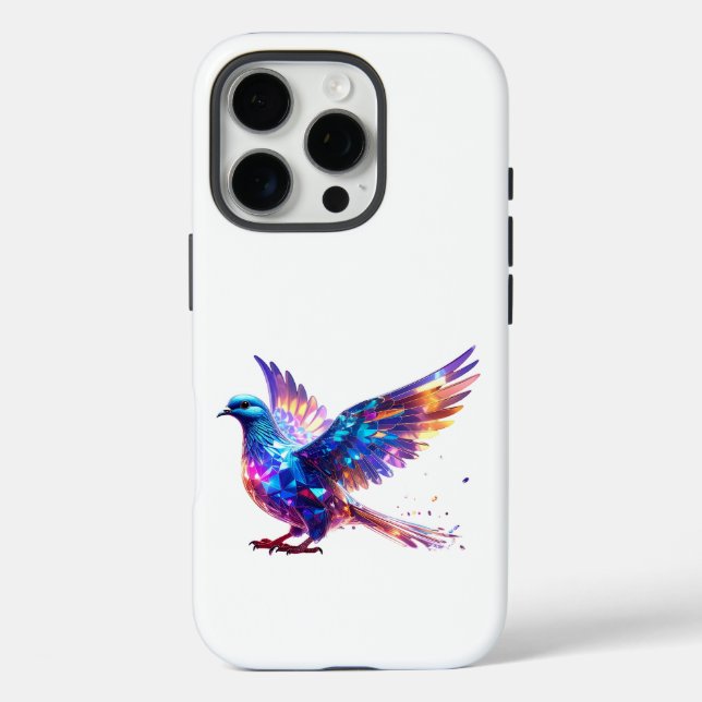 Luminous Crystal Dove Art Print Case-Mate iPhone Case (Back)