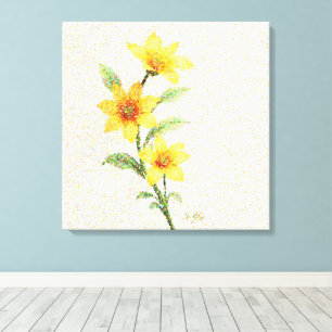 Luminous Dotwork Canvas Print