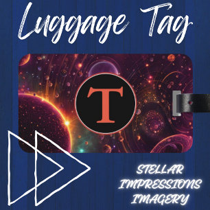Luminous Drift Luggage Tag