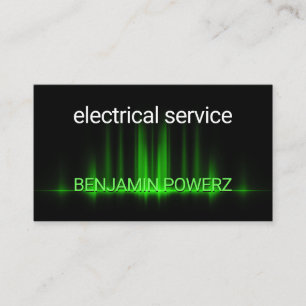 Luminous Electrical Power Wave Business Card