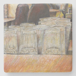 Luminous Equivalent of Passionate Emotions Stone Coaster