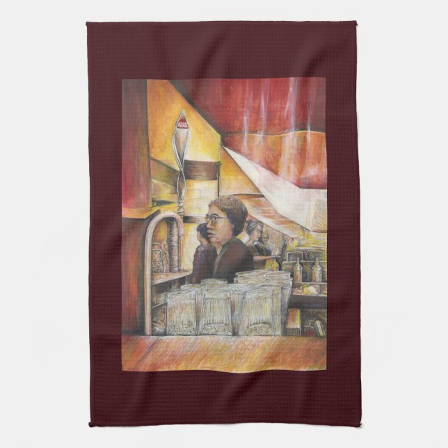 Luminous Equivalent of Passionate Emotions Tea Towel (Vertical)