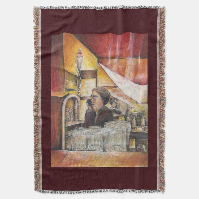 Luminous Equivalent of Passionate Emotions Throw Blanket (Front Vertical)