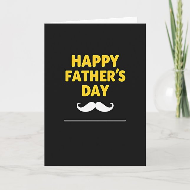 Luminous Fathers Day Face Card (Front)