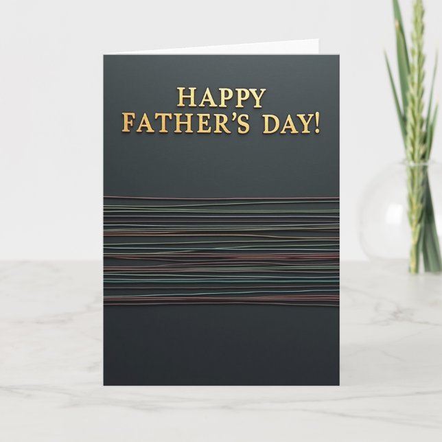 Luminous Fathers Day Type Card (Front)