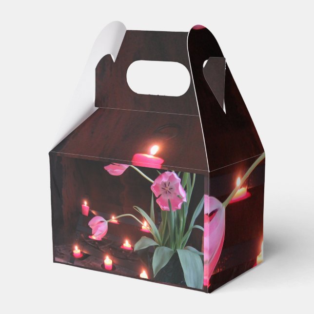 Luminous Floral Light Scene Favour Box (Back Side)
