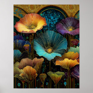Luminous Floral Wall Art – 4×5 Digital Download   
