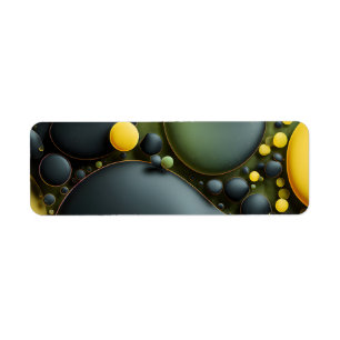 Luminous Fluid Dynamics: Yellow and Green Abstract