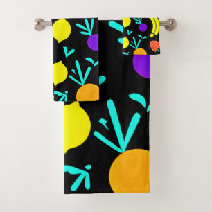 Luminous Fruit Fiesta Bath Towel Set