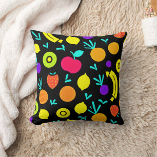 Luminous Fruit Fiesta Cushion