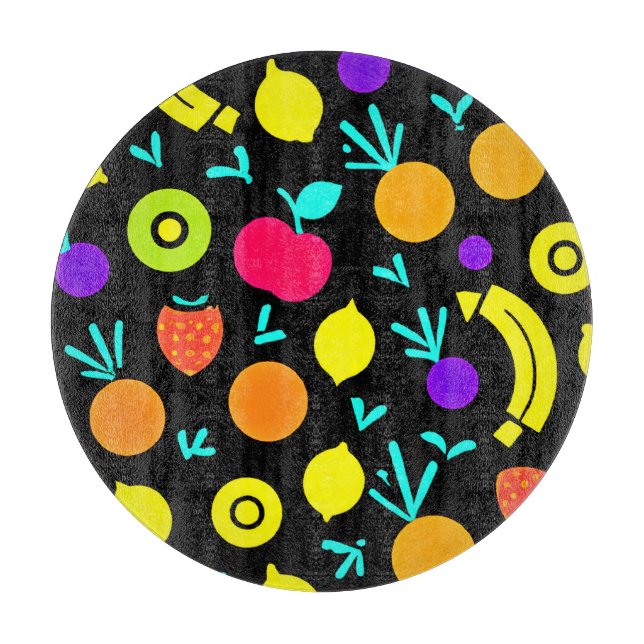 Luminous Fruit Fiesta Cutting Board (Front)