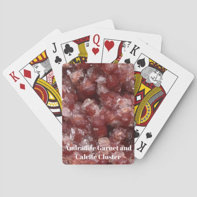 Luminous Geological Specimen Andradite Garnet Playing Cards (Back)
