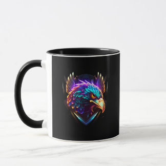 Luminous Glowing Eagle Artistic Mug
