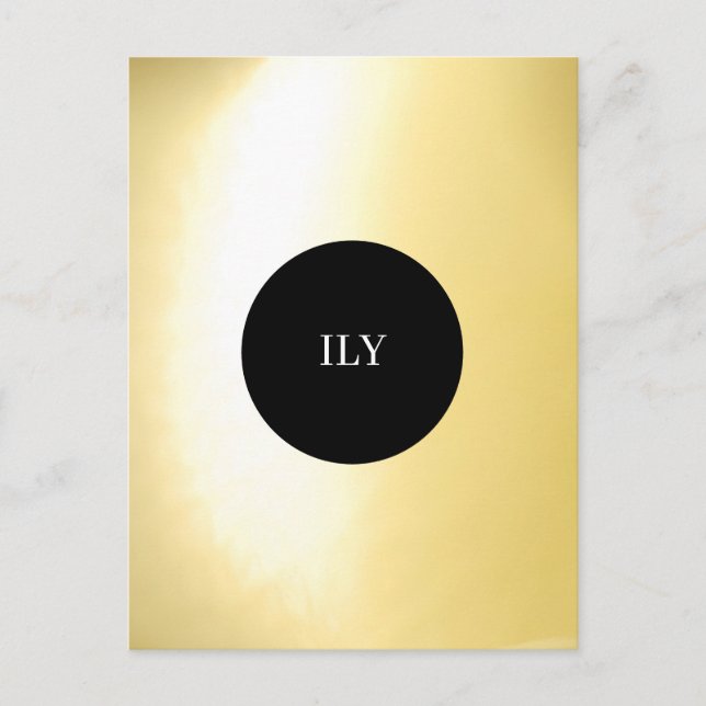 Luminous Gold Postcard (Front)