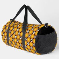 Luminous Golden Dots Black White Lattice Pattern