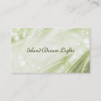 luminous green business card