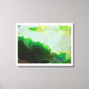 luminous green canvas print