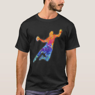 Luminous handball player for handball fans and ath T-Shirt