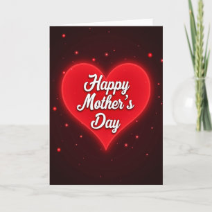 Luminous Heart Mothers Day Card