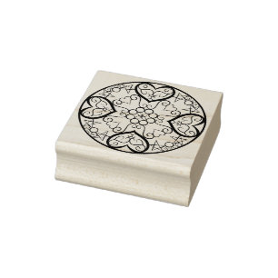 Luminous Hearts Rubber Stamp