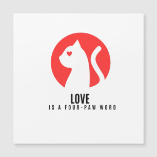 Luminous Love Cat Silhouette