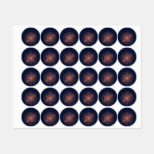 Luminous Mandala of Golden Harmony