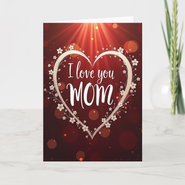 Luminous Mum Heartfelt Card (Front)
