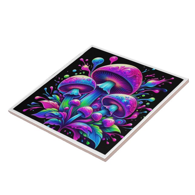 Luminous Mushroom Fantasy Bloom Tile (Side)