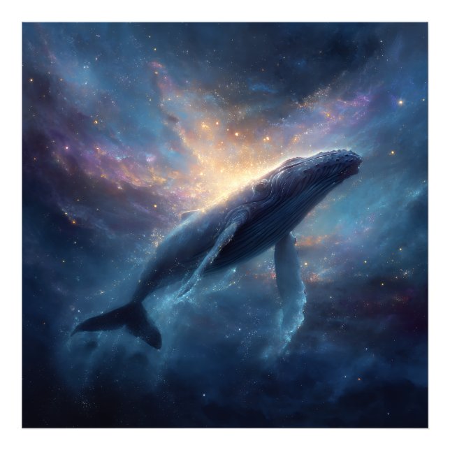 Luminous Nebula Humpback Photo Print (Front)
