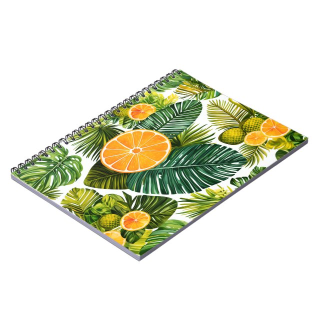 luminous orange garden melody notebook (Left Side)