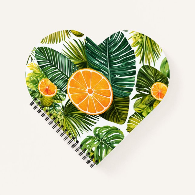 luminous orange garden melody notebook (Front)