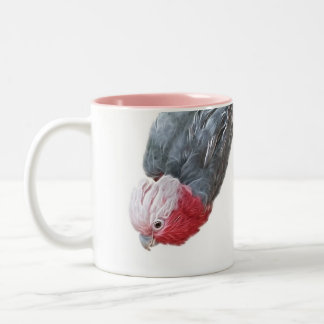 Luminous Parrot Rose Breasted Cockatoo Two-Tone Coffee Mug