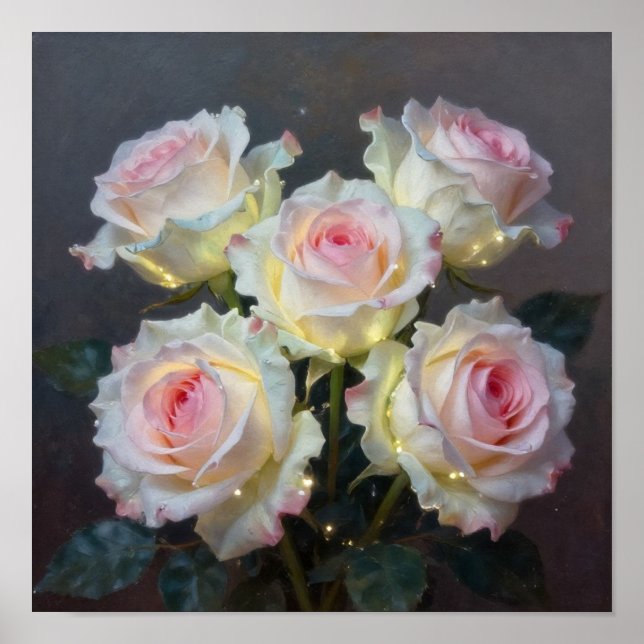 Luminous Petals of the Enchanted Garden: A Study o Poster (Front)