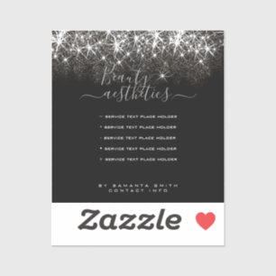 Luminous Platinum Silver Glitter Elegant Beauty