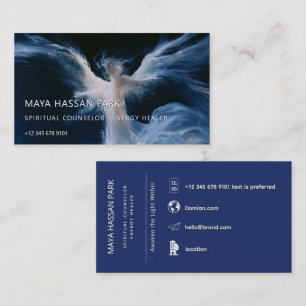 Luminous Presence   Winged Angel Business Card
