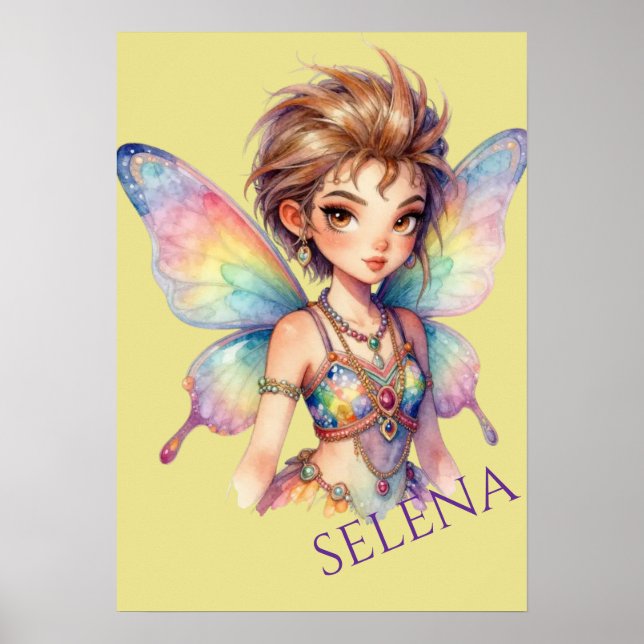 Luminous Rainbow Guardian fairy Poster (Front)