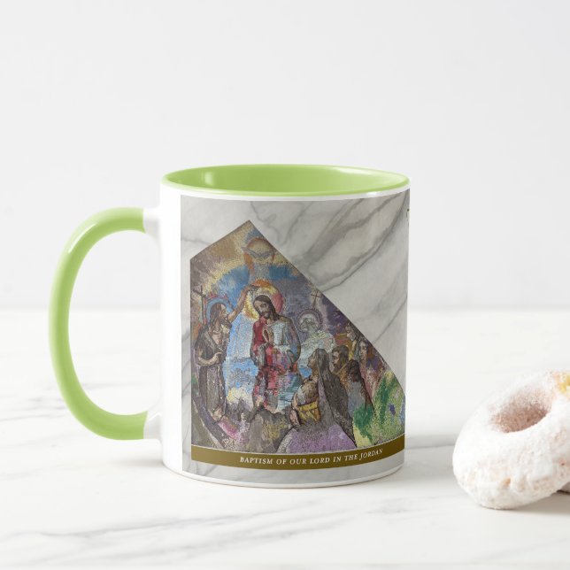 Luminous Rosary  Mysteries #1: Baptism of Jesus Mug (With Donut)