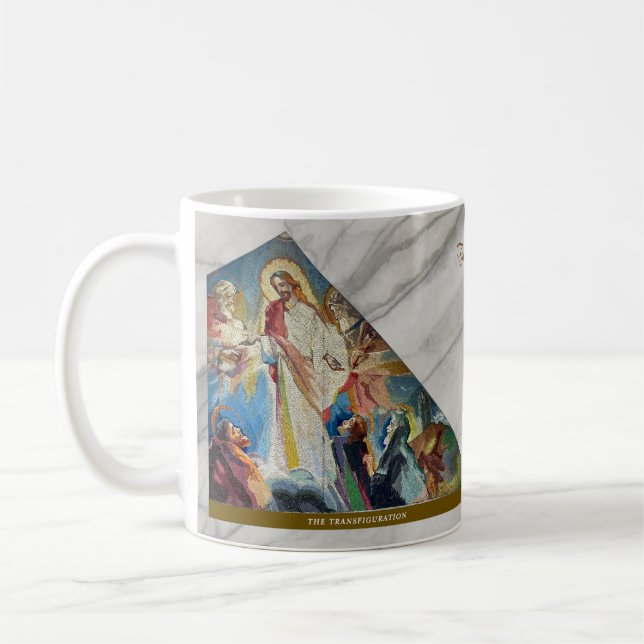 Luminous Rosary Mysteries Item #4: Transfiguration Coffee Mug (Left)