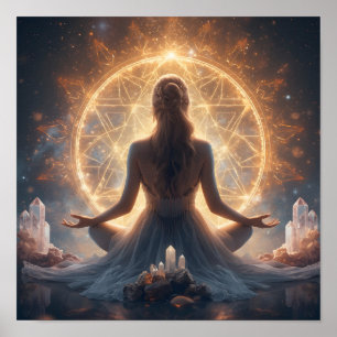 Luminous Sacred Meditation Wall Art Poster