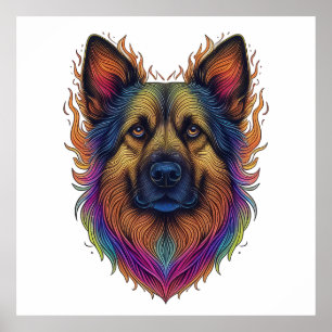 Luminous Shepherd Poster