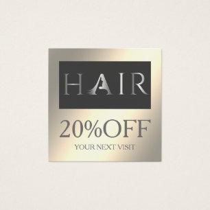 Luminous shiny elegant  HAIR discount card
