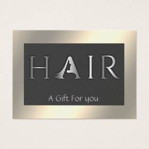 Luminous shiny elegant HAIR gift certificate